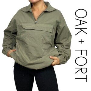 Oak      Fort Essential Utility Anorak Olive Green  Size Mens Small
